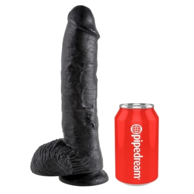 King Cock 10 Inch Balls Black 4 King Cock 10 Inch Balls Black – Bild 2