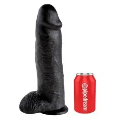 King Cock 12 Inch Balls Black