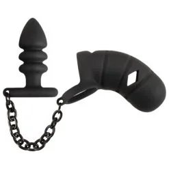 Black Velvets Cock Cage With A